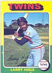 1975 Topps Mini Baseball Cards      526     Larry Hisle